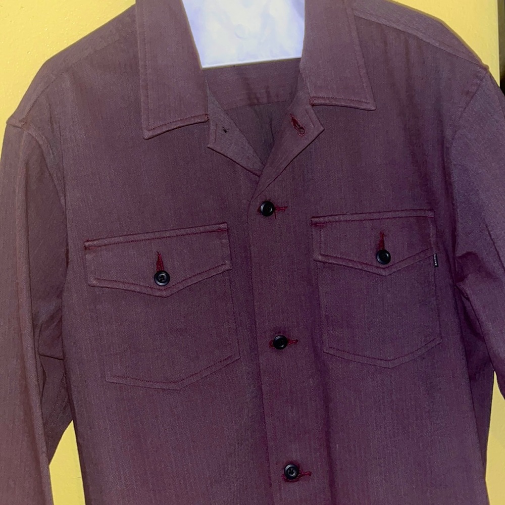 Dockers Dark Mauve Button Down Shirt